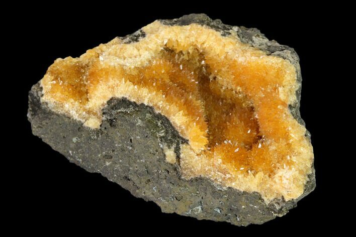 Intense Orange Calcite Crystal Cluster - Poland #148338